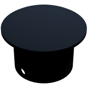 Couvercle pour poteau d'lot | en acier | black coated